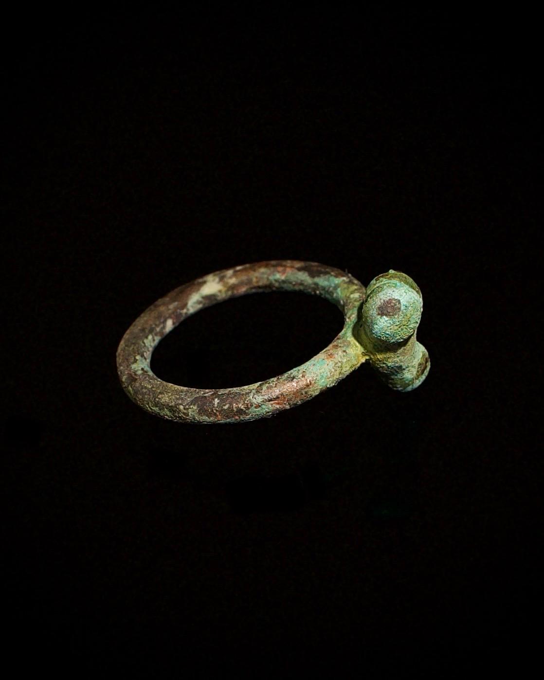 Ancient Roman “fascinus” Ring – Bronze Phallic Amulet Against the Evil ...