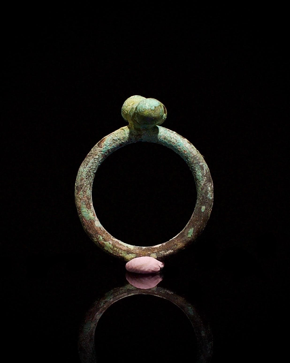 Fascinus Rome Ancient Roman “fascinus” Ring – Bronze Phallic Amulet Against the Evil ...
