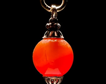 Antiguo Talismán para Collar, Colgante Amuleto de la Suerte en piedra dura, utilizado como Péndulo para Radiestesia, Colgante de la Suerte.