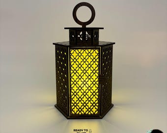 Laser Cut Lantern Tea Light Holder: Home Decor SVG File (Digital Download)