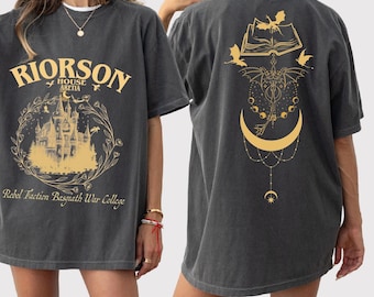 Xaden Riorson House 2-Sided Shirt, Iron Flame TShirt, Fourth Wing Shirt, Dragon Rider Bookish, Basgiath War College, Violet Sorrengail BP