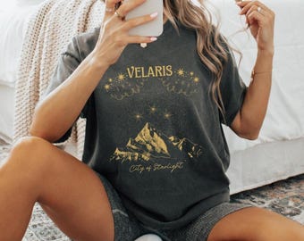 Comfort Colors Velaris City Of Starlight  Shirt,  SJM Merch Shirt, The Night Court, Acotar Velaris T-Shirt, Court of Dreams, Velaris Bookish