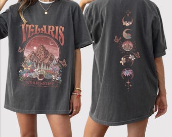 The Night Court, Velaris City Of Starlight Two-Sided Shirt, SJM Merch Shirt, Acotar Velaris TShirt, Court of Dreams, Velaris Bookish,