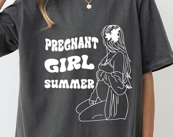pregnant announcement shirt, Pregnant Girl Summer Shirt,Baby Announcement, Comfort Colors Mom to Be Shirt, , Pregnancy Reveal, new mom shirt