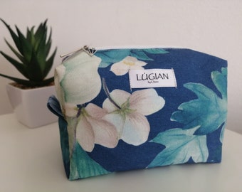 Trousse per cosmetici cotone arredo fatta a mano