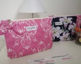 Pochette bustina trapuntata con ciondolo diamante