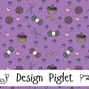 Yarn ball, yarn basket, skein, fiber artist, stitch markers, crochet,seamless file,repeating pattern,fabric printing,cute,digital,gifts,fall