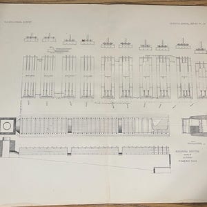 Engineering Drawing of Kanawah System from J.J. Juhler Pomeroy, Ohio from c.1890 US Geological Survey Report