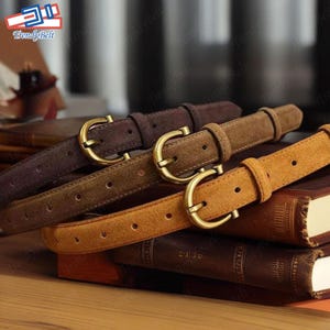 Handmade Genuine Cow Leather Belt, Cowhide Belt, Women&#39;s Leather Waist Belt, Best Gift For Her, Unique Wedding Gifts, Classic Casual Belt