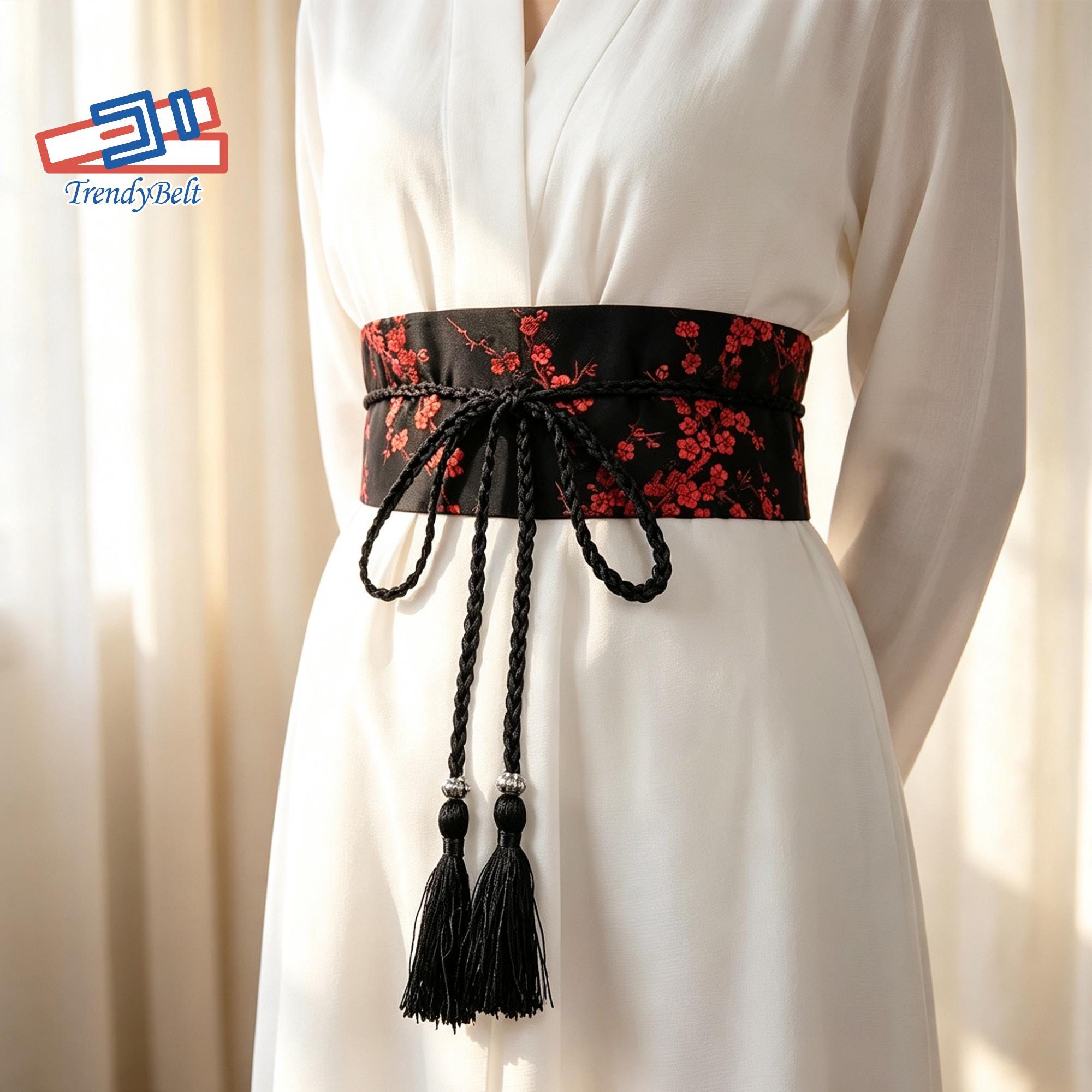 Floral Obi Belt - Etsy