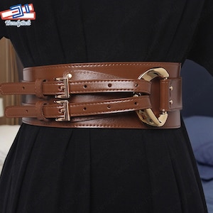 Women&#39;s Waist Corset Belt, Fashionable Metal Buckle Wide Belt, Corset Waist Belt, Genuine Cow Leather Corset Belt, Corset Belt, Gift For Her