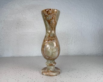 Exquisite Onyx Alabaster Vase - Unique Stone Decor, Unique gift idea