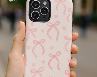 coquette pink Iphone case equitation ,  bow phone case, iPhone 15 and iPhone16 , perfect gift for coquette lovers