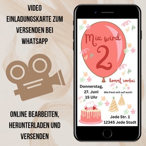 digitale uitnodiging |digitale uitnodiging WhatsApp| Uitnodigingskaart verjaardag | uitnodiging WhatsApp | 2e verjaardag|verjaardagsuitnodiging digitaal