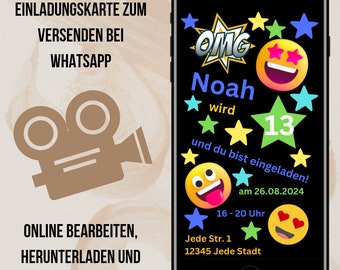 digital invitation | digital invitation WhatsApp | birthday invitation | WhatsApp invitation | digital birthday invitation | 13th birthday