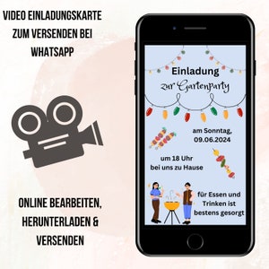 digital invitation | garden party | barbecue party | digital invitation WhatsApp | invitation to barbecue | invitation to garden party | invitation