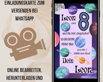 digital invitation | digital invitation WhatsApp | birthday invitation | WhatsApp invitation | digital birthday invitation | 8th birthday
