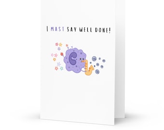 Funny Mast Cell Greeting Card, Immunology Pun