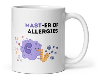 Funny Biology Mug, Mast Cell Design, Science Gift