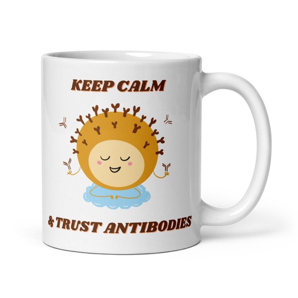 Funny immunology mug, Science mug, cell biology mug gift for scientist researcher PhD student teacher immunology lab technician STEM, 11oz