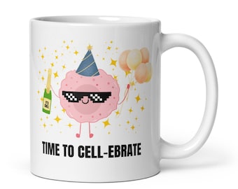 Tasse amusante en tissu cellulaire, cadeau scientifique pour scientifique, étudiant en doctorat
