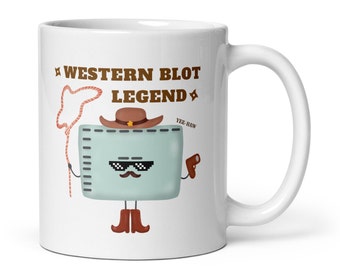 Western Blot Legend Coffee Mug - Funny Biology Science Mug Cute Lab Technique Gift Scientist Lab Technician STEM Researcher PhD, 11oz