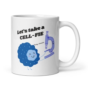 Funny biology mug, Science mug, Cell mug, Gift for scientist researcher PhD student teacher immunologist biologist microbiologist STEM, 11oz