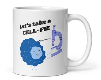 Funny Biology Mug, Science Cell-Fie Gift, 11oz