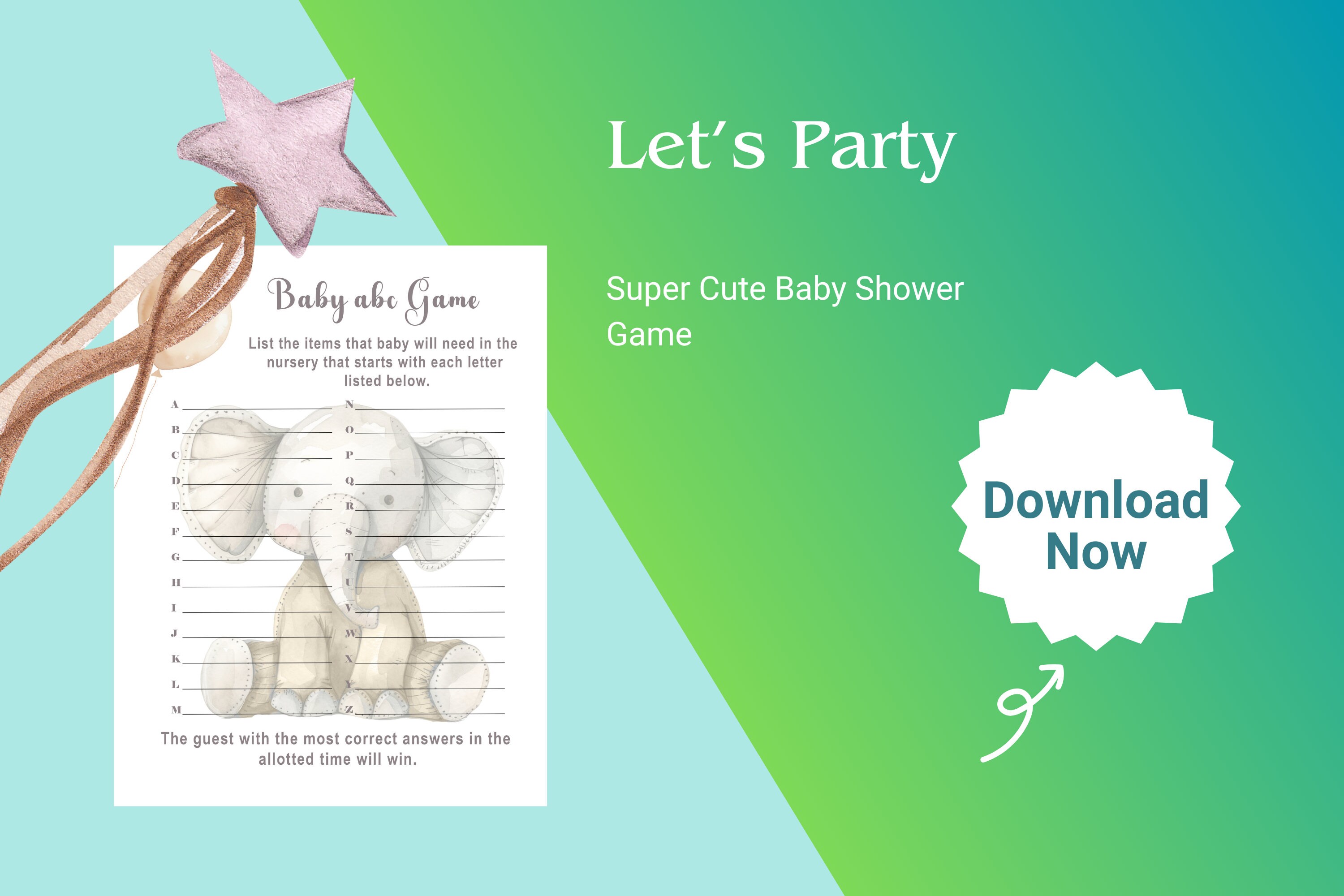 Baby Shower Game, Baby Shower Game, Printable Baby Shower Game, Girl or ...