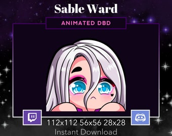 Sable Ward Lurk DBD Animated Emote Twitch, Discord. Dead By DayLight, Horror, Scary, Stream