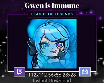League Of Legends Gwen Is Immune Emote Twitch, Discord. Doll