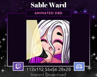 Sable Ward Lurk FlashLight DBD Animated Emote Twitch, Discord. Dead By DayLight, Horror, Scary, Stream, Scared