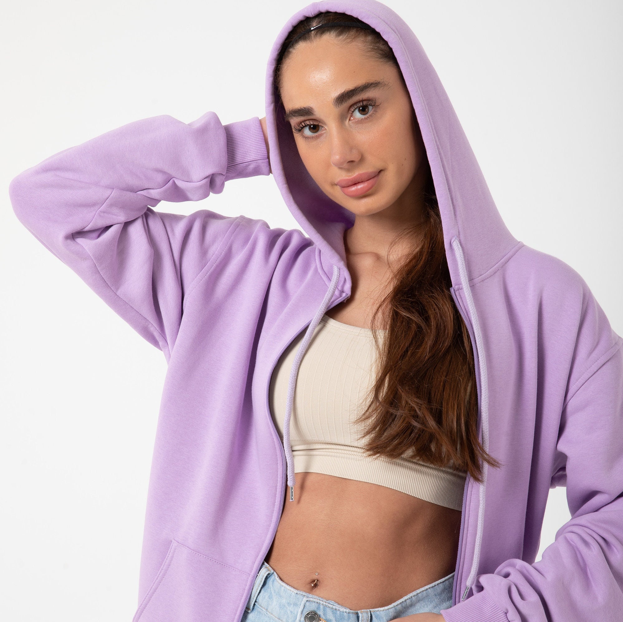 Unisex Lilac Lavender Dreams Organic Cotton Zip Hoodie Cozy Lilac Zip up Hoodie for Unisex Comfort Etsy UK