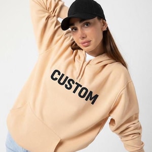 Unisex 100% Katoen Zand Hoodie: Milieuvriendelijke Pullover