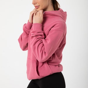 Unisex Dusty Rose 100% Cotton Plain Hoodie - Simple, Quality and Comfortable, Pullover for All Seasons - Unprinted Hoodies for Women and Men