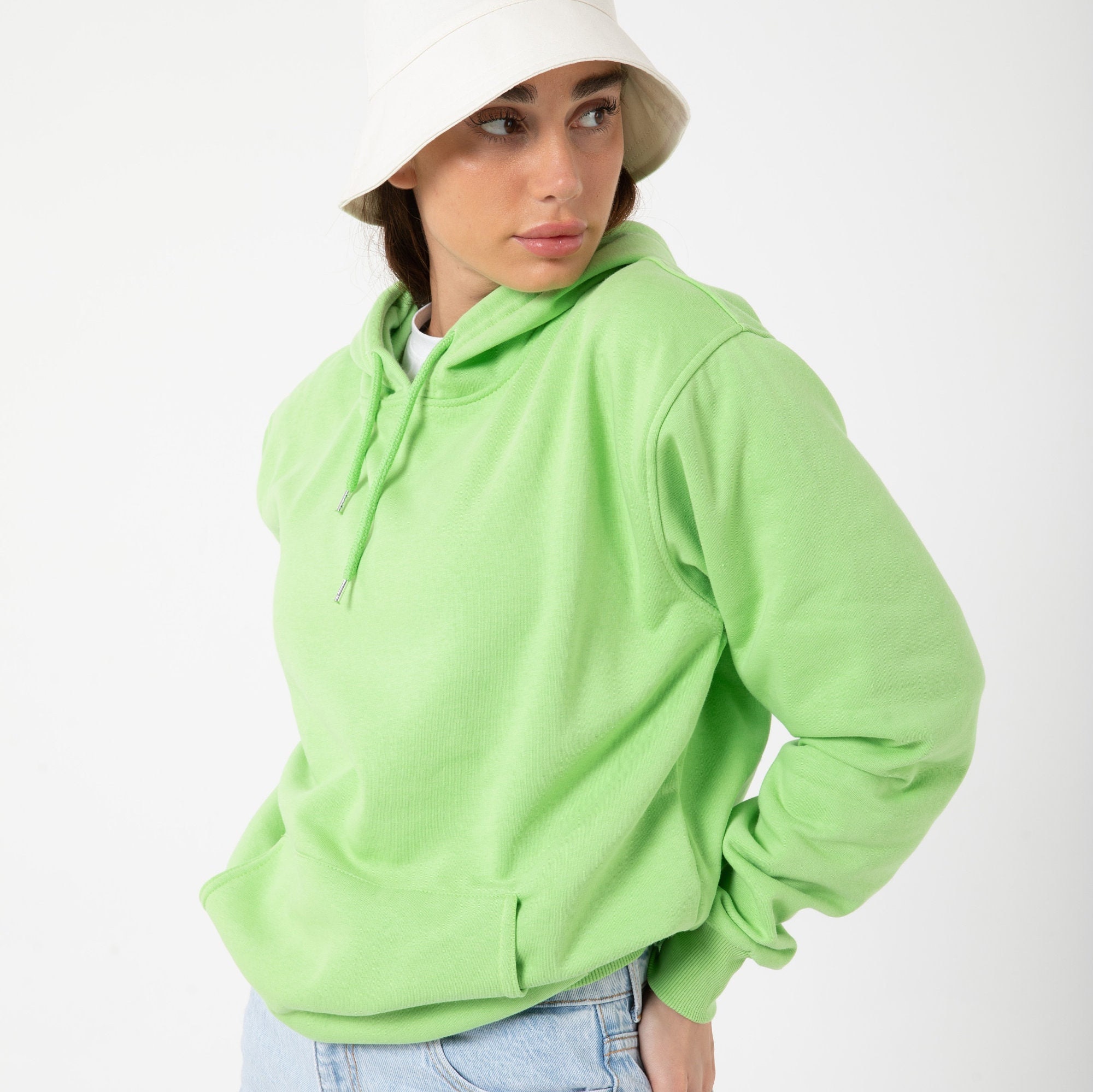 Lime green hoodie mens hotsell