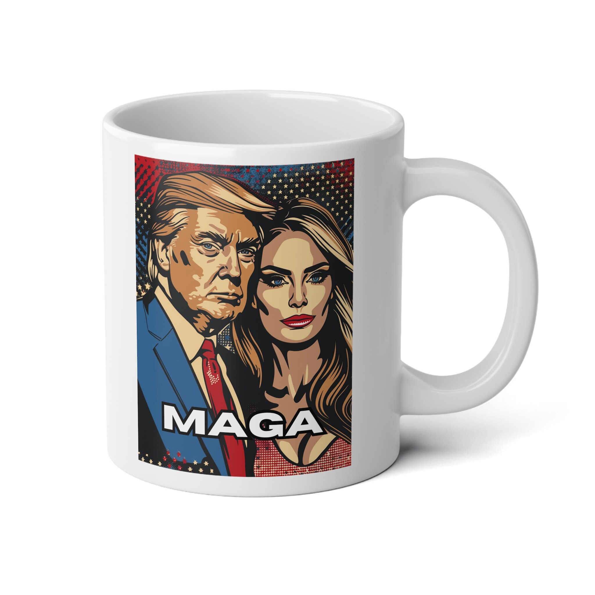 Donald & Melania Jumbo Mug, 20oz
