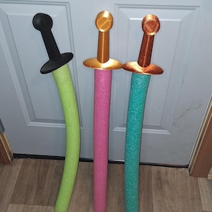 3D Printed Pool Noodle Sword – DIY Foam Sword for Kids, LARP & Pool Play | Safe Summer Battle Toy | Foam Blade Attachment Kit