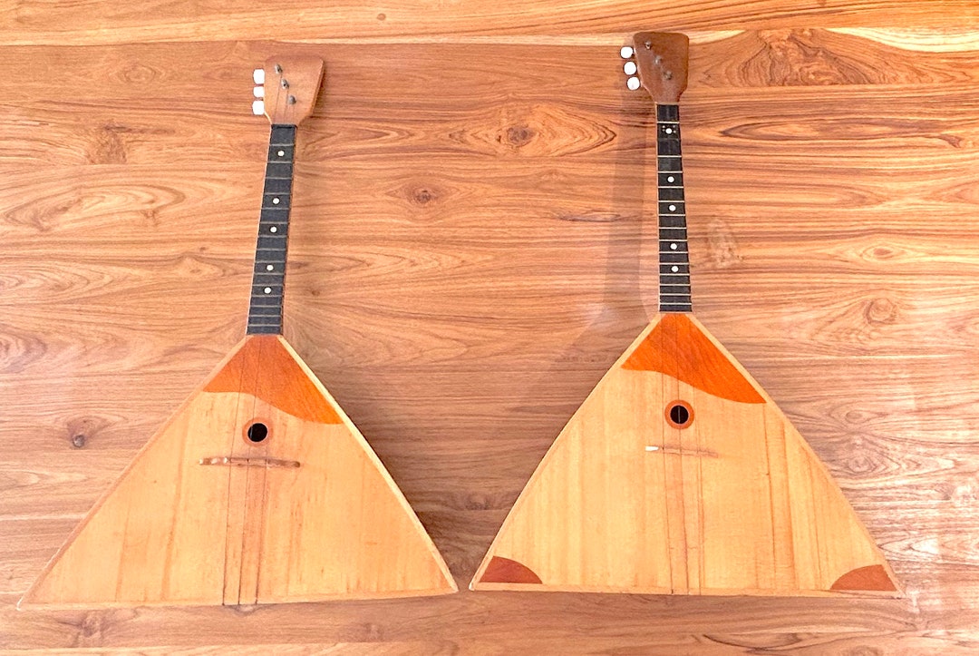 Vintage Musical Instrument Balalaikas From Russia Etsy