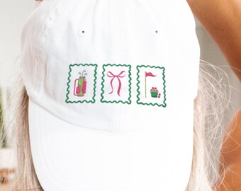 Haftowana czapka golfowa Coquette dla kobiet | Czapka baseballowa do golfa | Pasujące czapki golfowe | Akcesoria golfowe