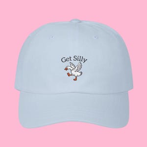 Embroidered Silly Goose Dad Cap, Vintage Funny Hat, Trendy Adjustable Women Hat, Outdoor Camping Cap, Animal Lover Gift, Teenage Girl Gift