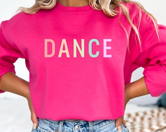 Trendy Dance Sweatshirt, Womens Dance Shirts, Dance Lover Gifts, Ballet Dancer Sweater, Competitive Dance Crewneck, Ladies Dancing Gifts