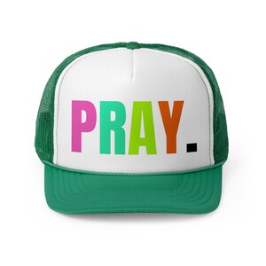 Christian Trucker Hat, Pray Snapback Hat, Religious hat for women, Faith Mesh Hat, gift for teenage girl, Christian Gifts, Confirmation Gift image 5