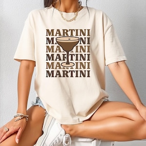 Chemise martini expresso, t-shirt Tini Time, t-shirt martini social club expresso, t-shirt boisson signature, cadeau amateur de cocktail, cadeau 21e anniversaire