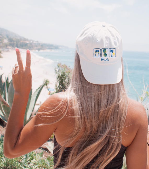 Last Toast on the Coast Bachelorette Hat, Coastal Bach Party Hat
