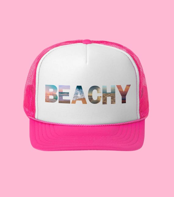Beachy Womens Trucker Hat, Bachelorette Party Snapback Hat 