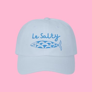 Sardine Embroidered Cap, Tinned Fish Hat, Can Fish, Vintage Coastal Girls Trip Attire, Tomato Girl Summer Aesthetic, Italian Baseball Cap