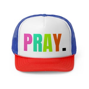 Christian Trucker Hat, Pray Snapback Hat, Religious hat for women, Faith Mesh Hat, gift for teenage girl, Christian Gifts, Confirmation Gift image 6