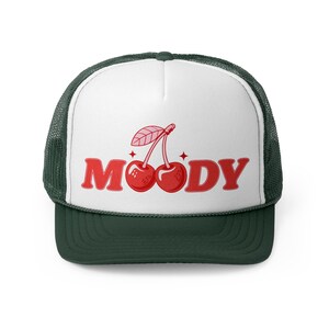 Funny Cherry Women's Trucker Hat, Moody Summer Snapback, Cool Girl Coquette Mesh Cap, Soft Girl Style, Pool Party Outfits, Girls Trip Attire image 7