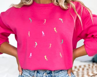 Sweat-shirt de golf, pull de golf preppy, cadeau pour amateur de golf, col rond de golf, cadeau de golf pour femme, vêtements de golfeur, cadeau entraîneur de golf, golf pour elle